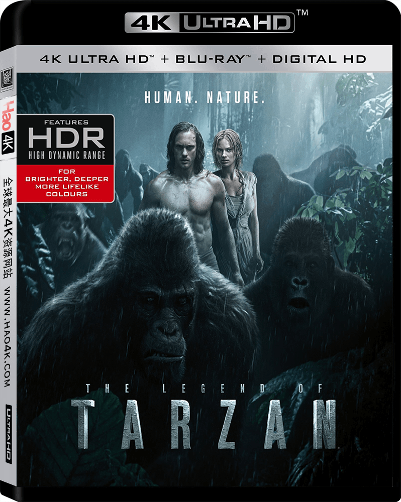 泰山归来：险战丛林4K.The.Legend.of.Tarzan.2016.2160p.BluRay.HEVC.TrueHD.7.1.Atmos.UHD破解蓝光原盘